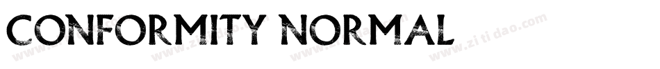 Conformity Normal字体转换